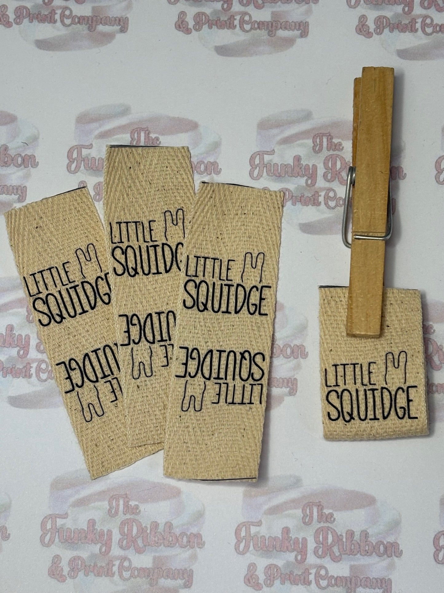 25mm Personalised Cotton labels - Pack of 50 image 1