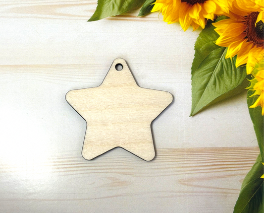 50mm Wooden Keyring Blanks – Pack of 10 image 1