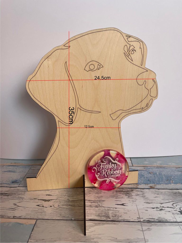 Dog Head Display Stand – Perfect for Showcasing Dog Collars and Bandanas image 1
