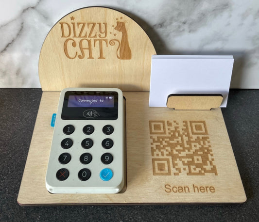 Card Reader Station – Holds any Reader and Business Cards image 1