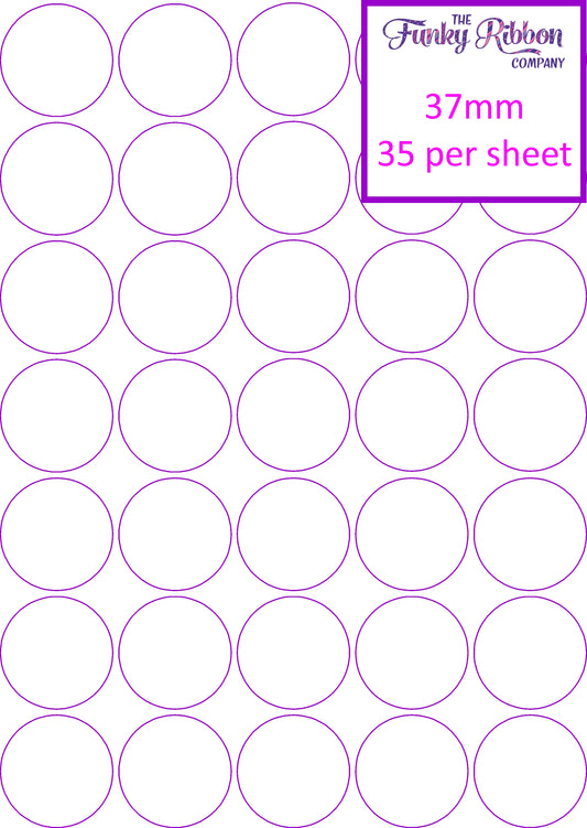 Full Colour Round sticker sheets image 1