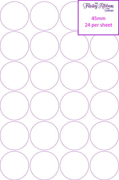 Full Colour Round sticker sheets image 2