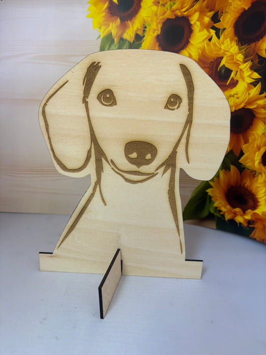 Dogs head display stand -  Dachshund image 0