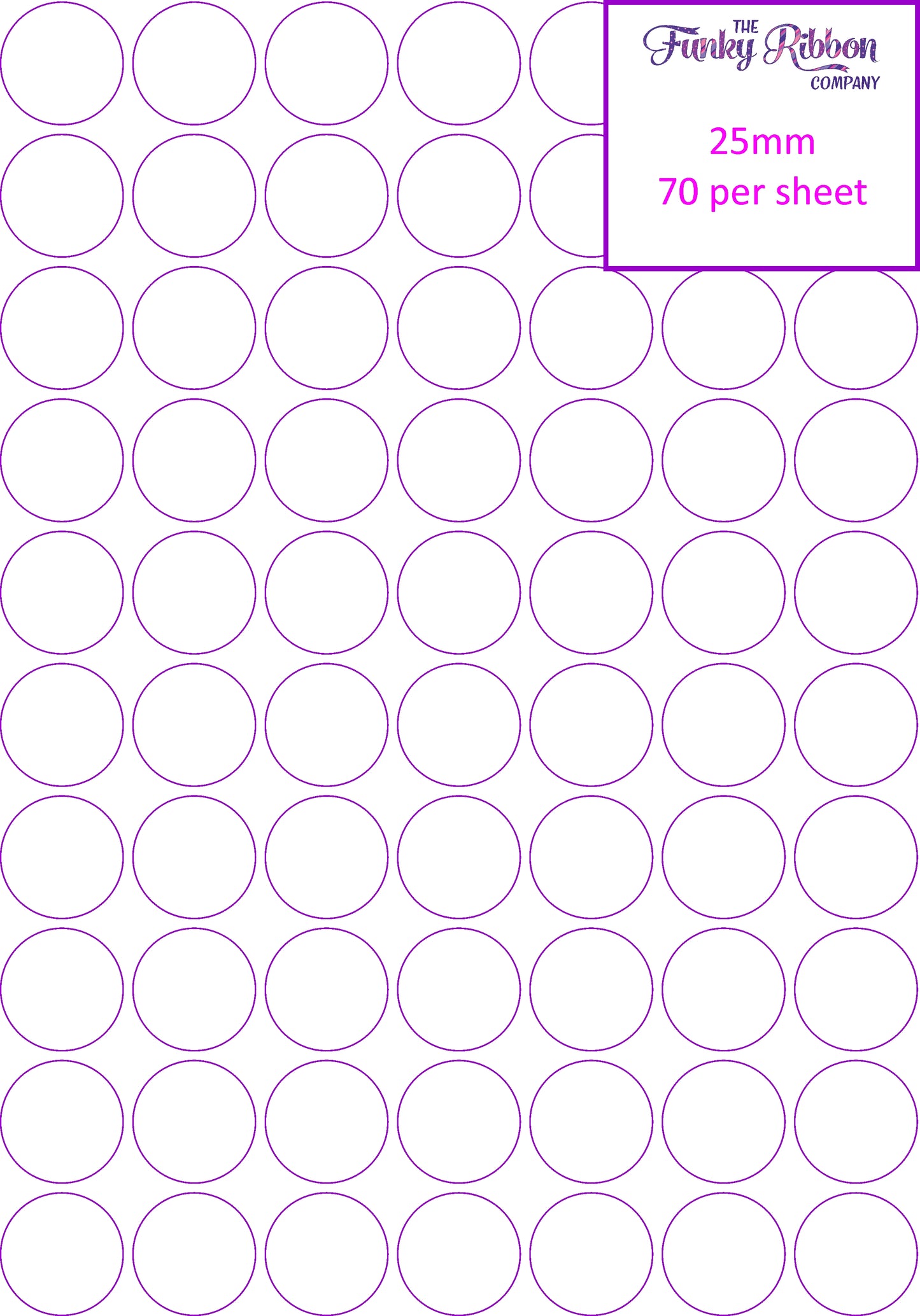 Full Colour Round sticker sheets image 0