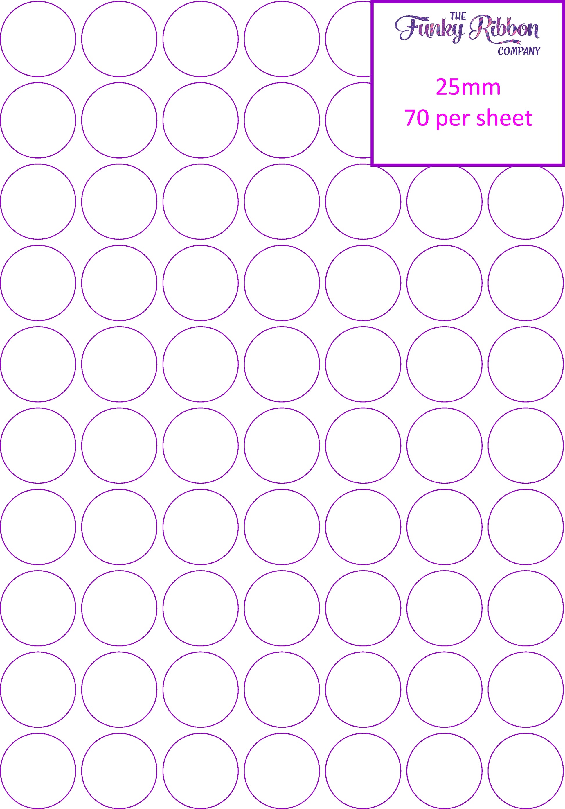 Full Colour Round sticker sheets image 0