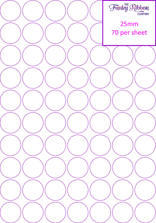 Full Colour Round sticker sheets image 0