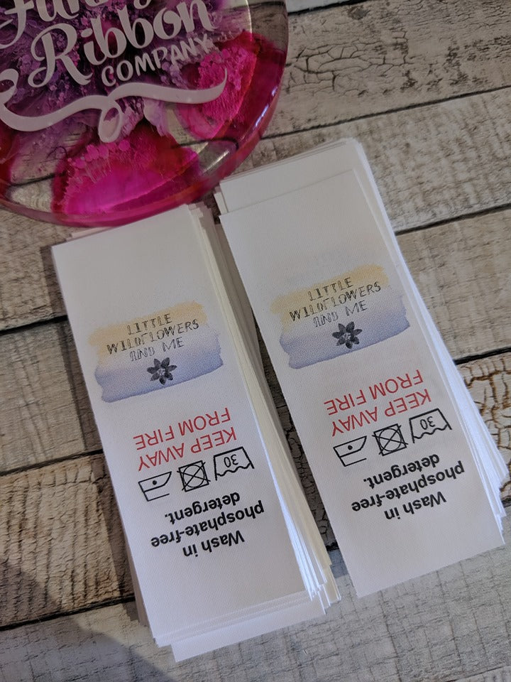 30mm Full Colour Nylon Taffeta Sew-In Care Labels – Custom & Durable image 3