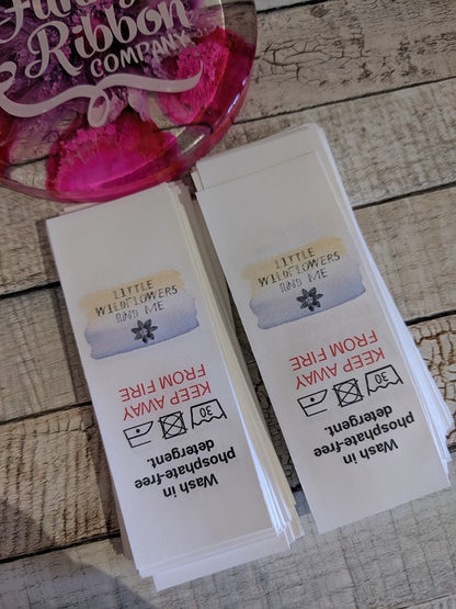 30mm Full Colour Nylon Taffeta Sew-In Care Labels – Custom & Durable image 3