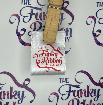 White - 15mm -  Sew in Labels image 6