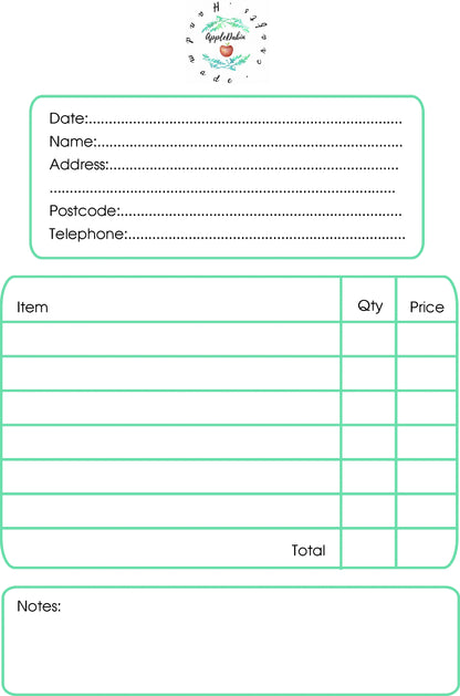 Personalised A5 order book image 2
