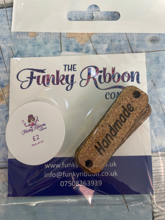 Flat cork handmade labels  image 0