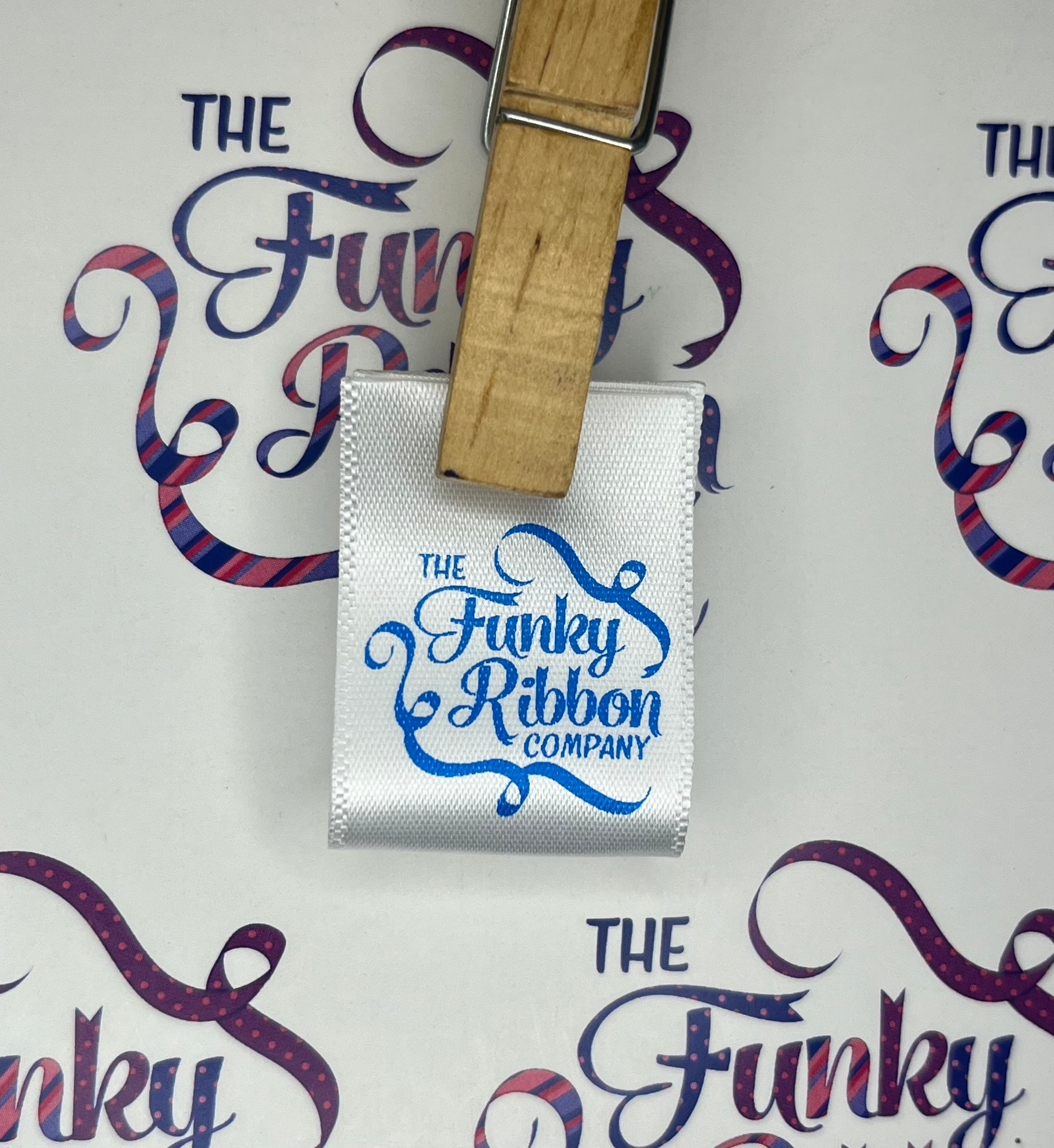 White - 15mm -  Sew in Labels image 3