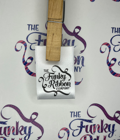 White - 15mm -  Sew in Labels image 5