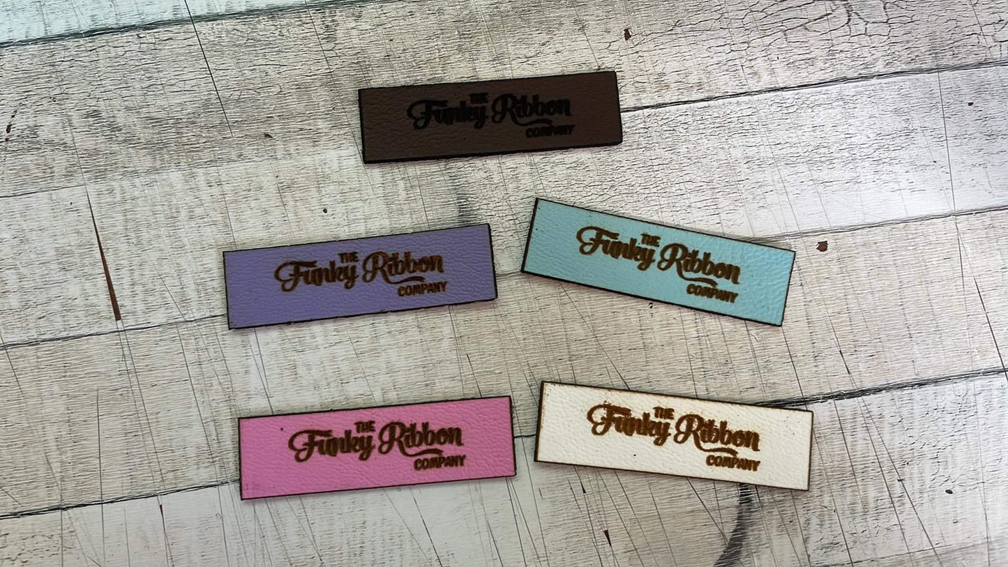 Faux leather Sew in labels