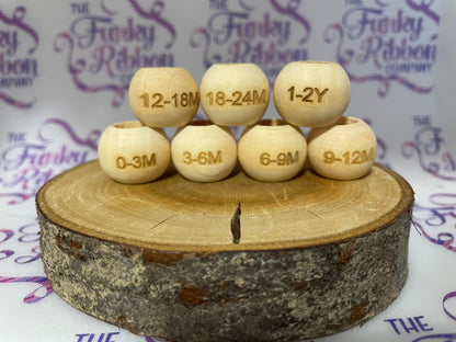 Wooden hanger size beads image 1