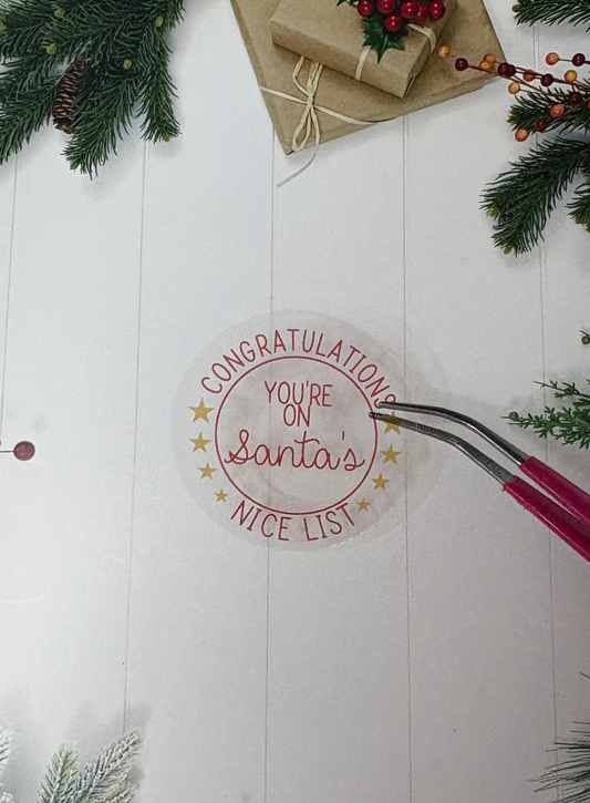 Nice list clear stickers image 0