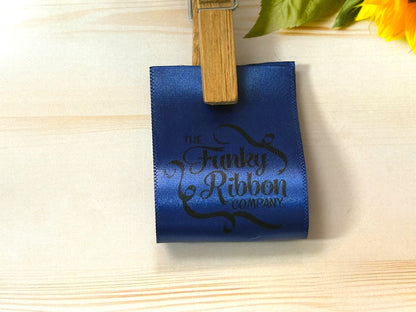 Royal Blue - 25mm Satin Sew-In Labels – Wash-Proof Print image 0