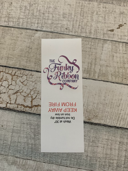 30mm Full Colour Nylon Taffeta Sew-In Care Labels – Custom & Durable image 0