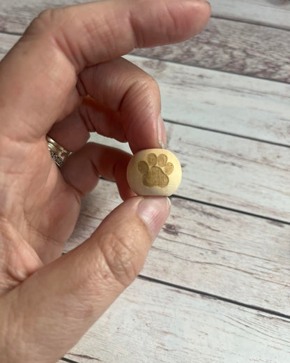 Wooden logo beads - Personalised image 3