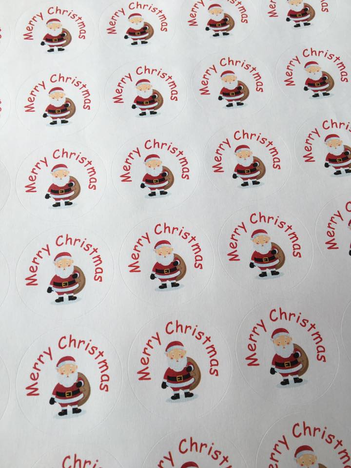 37mm Christmas-themed stickers (35 per sheet) image 6