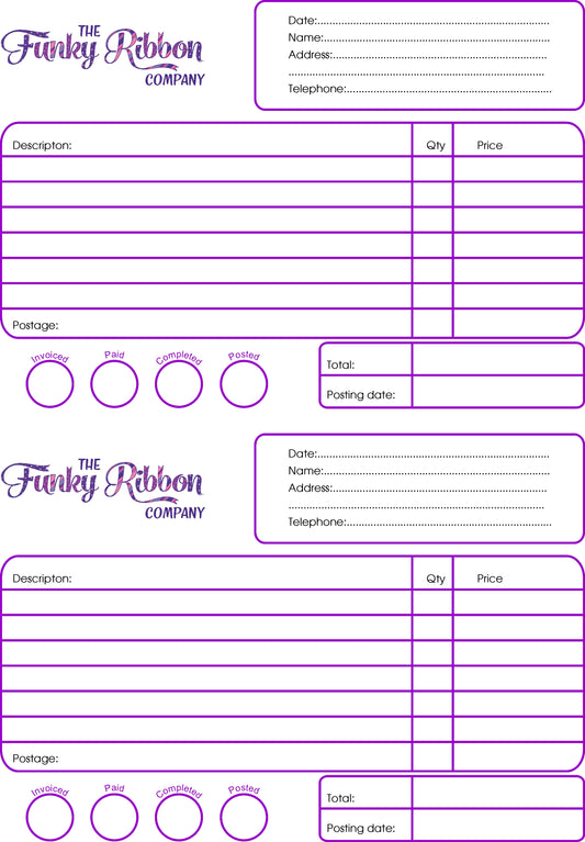 A4 Order Book – Customizable with 2 Stylish Designs | Duplicate or Non-Duplicate image 0