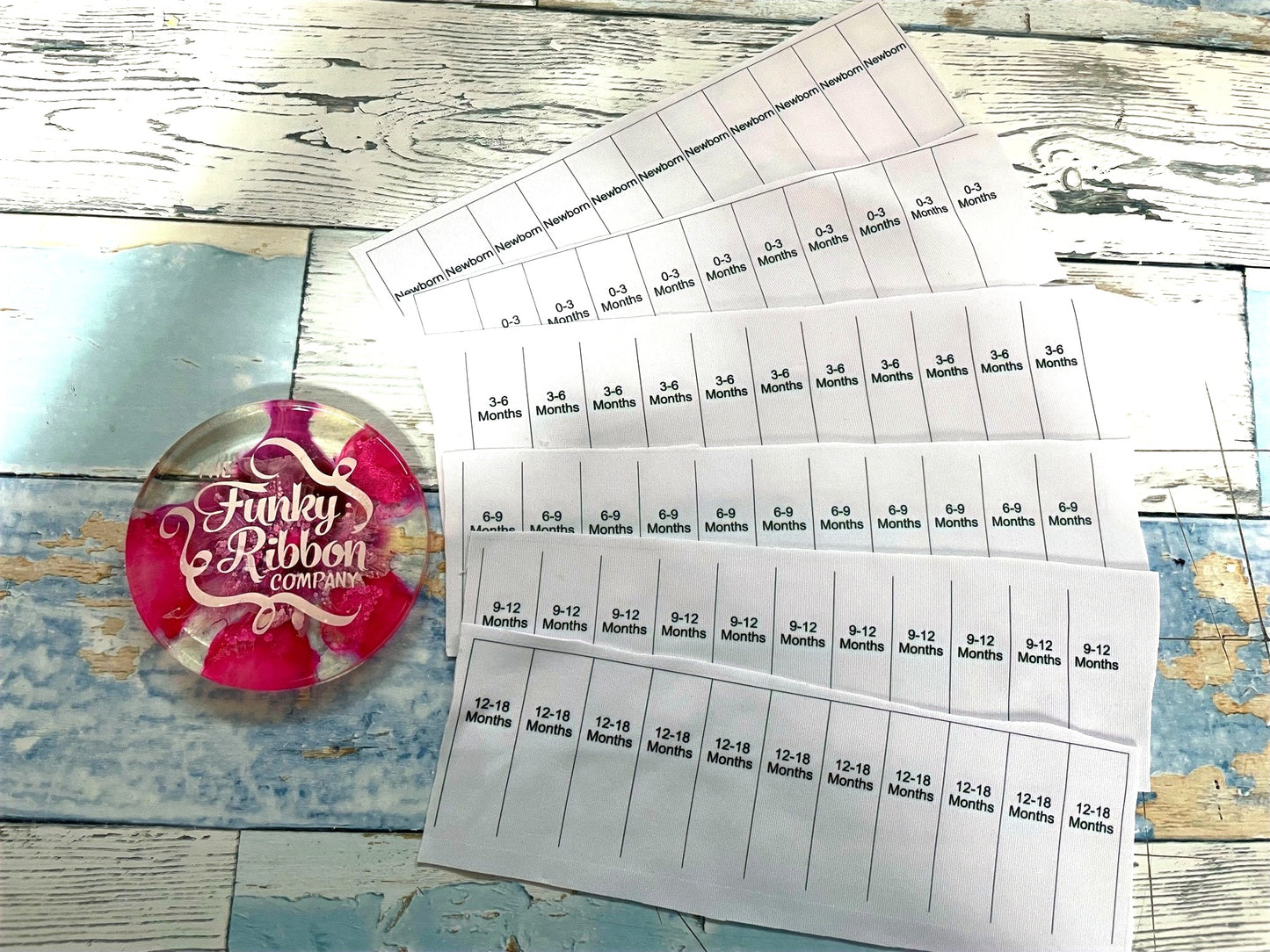 Pre made Jersey size label pack image 0