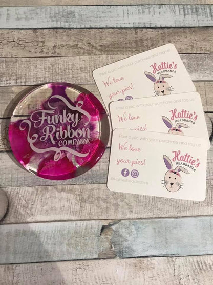 Personalised Thank You Cards – 85x55mm | Single or Double-Sided image 0