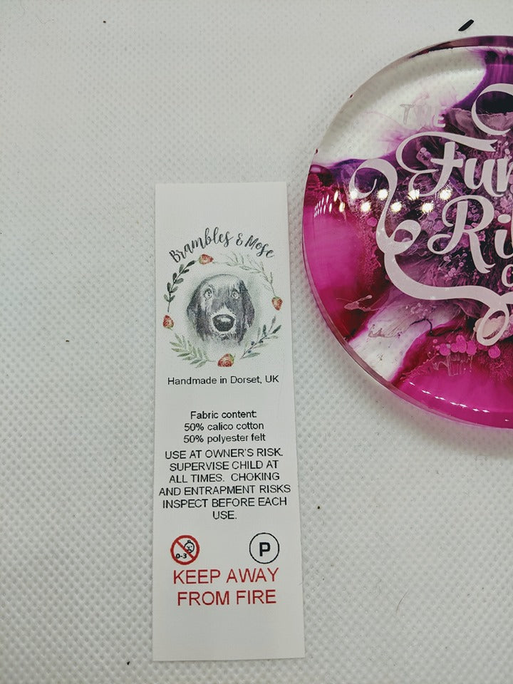 30mm Full Colour Nylon Taffeta Sew-In Care Labels – Custom & Durable image 2