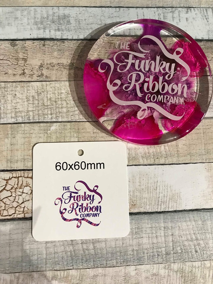60mm square swing tags image 0