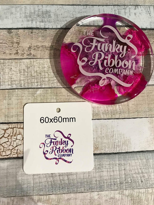 60mm square swing tags image 0