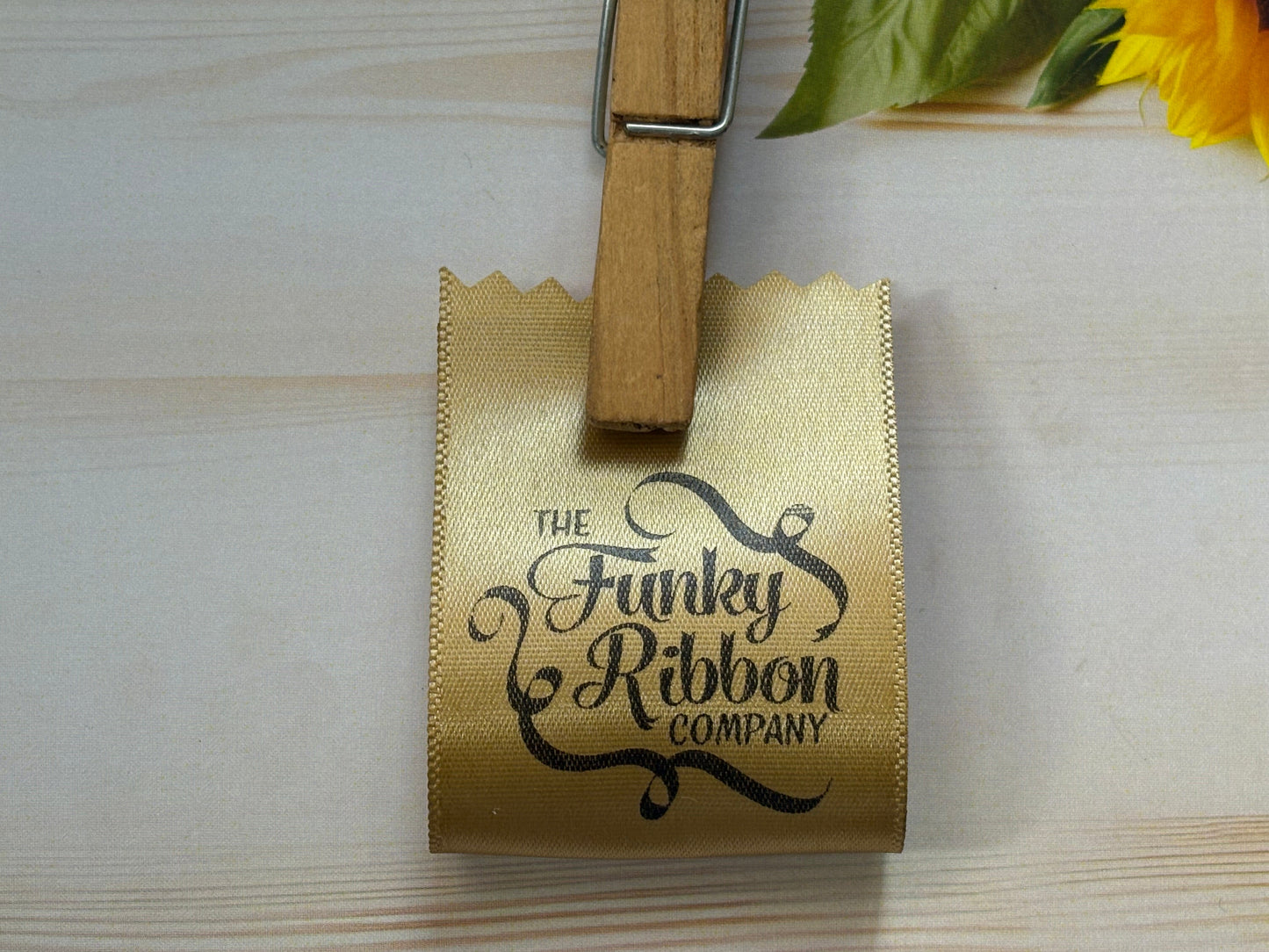 Personalised Gold - 25mm Satin Sew-In Labels