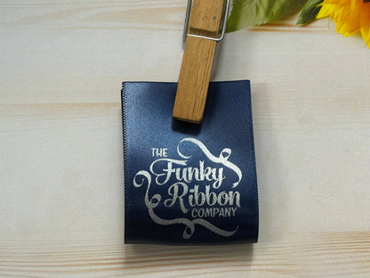 Navy blue - Personalised 25mm Satin Sew-In Labels