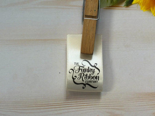 Ivory - 10mm Satin Sew-In Labels