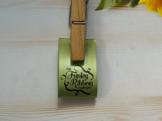 Personalised Green - 25mm Satin Sew-In Labels