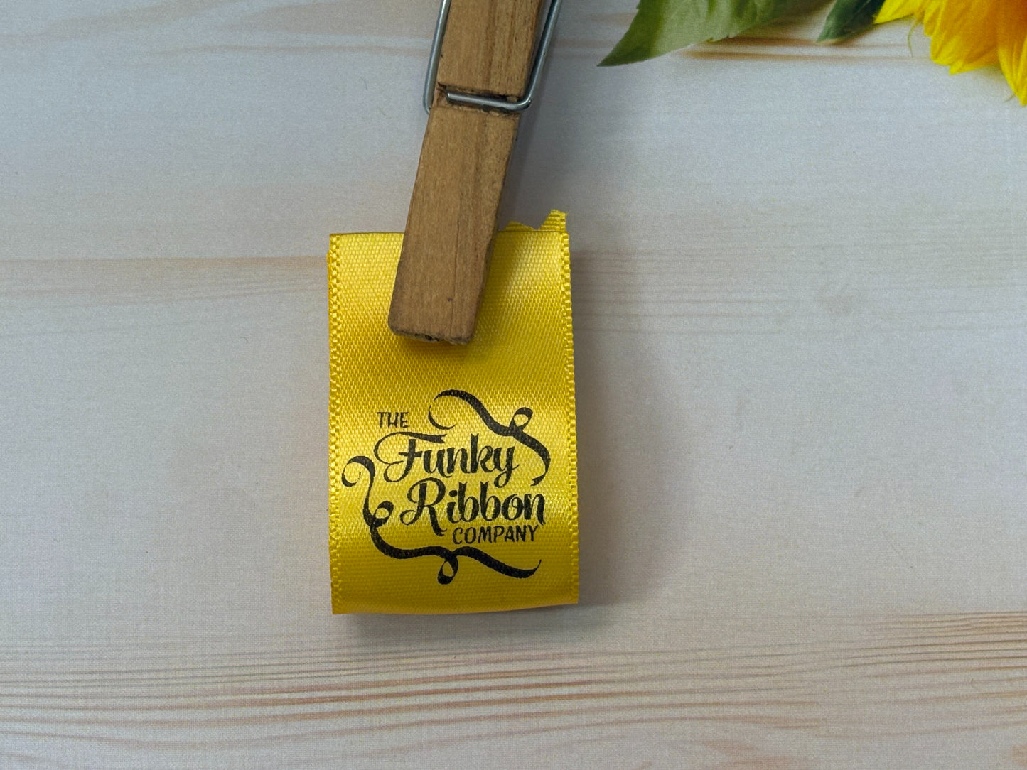 Yellow - 15mm Satin Sew-In Labels