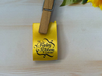 Yellow - 15mm Satin Sew-In Labels