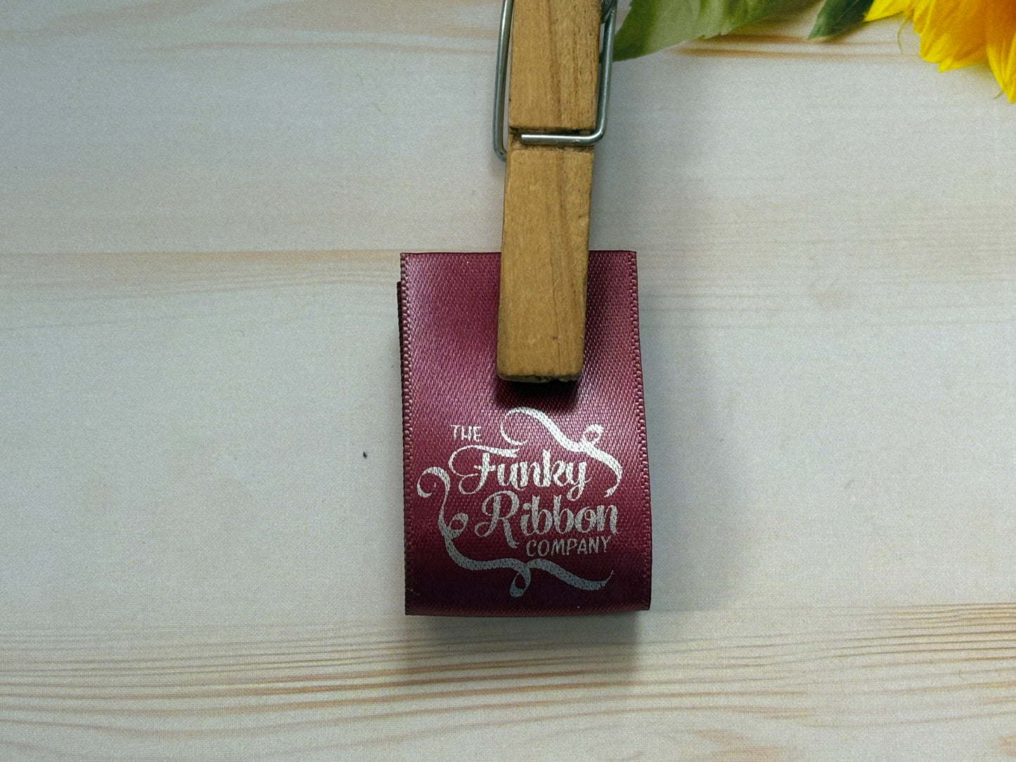 Burgundy - 15mm Satin Sew-In Labels