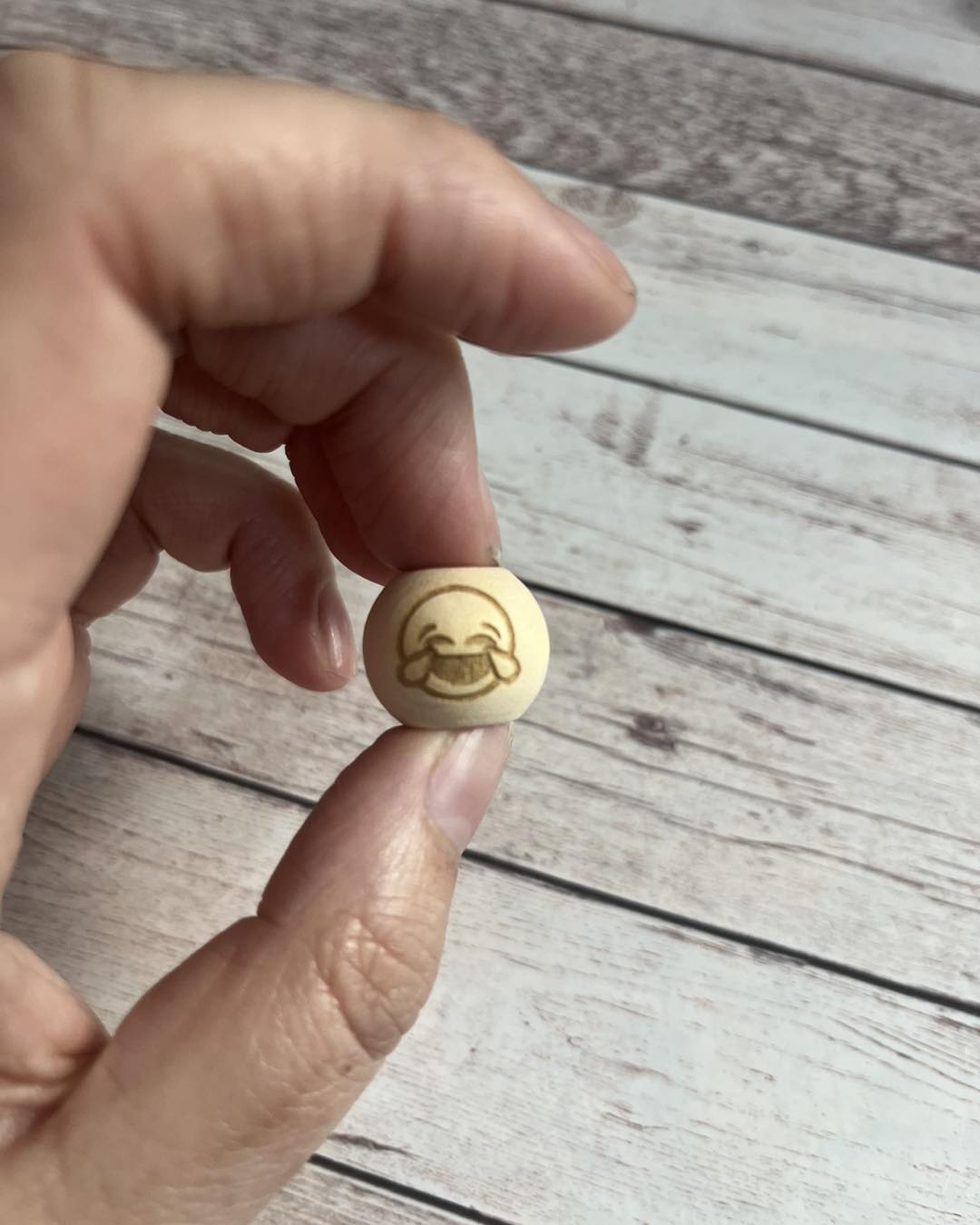 Wooden logo beads - Personalised image 2