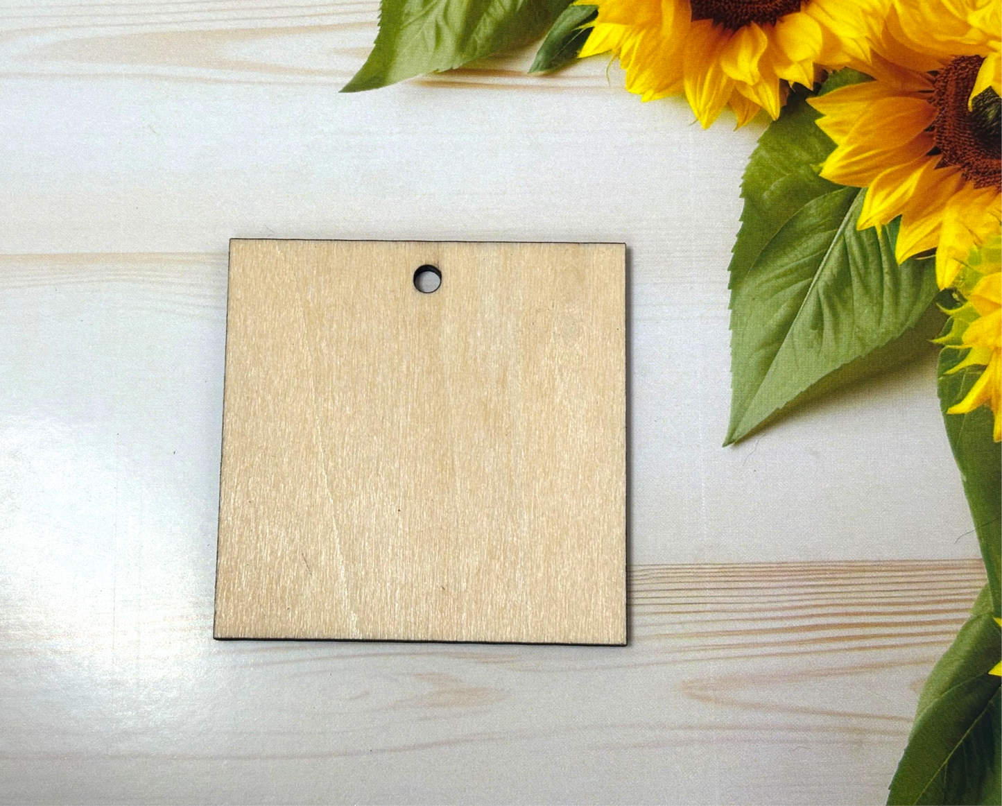 50mm Wooden Keyring Blanks – Pack of 10 image 0