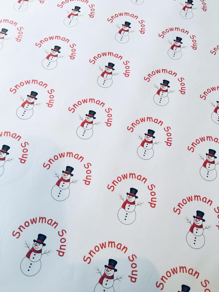 37mm Christmas-themed stickers (35 per sheet) image 1
