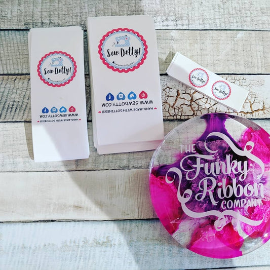 30mm Full Colour Nylon Taffeta Sew-In Care Labels – Custom & Durable image 1