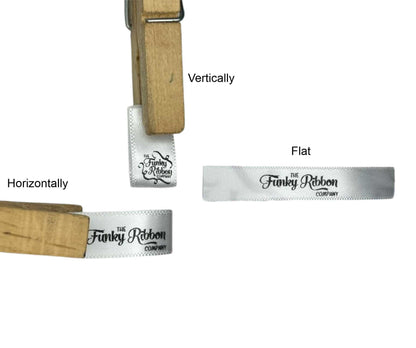 White - 10mm Satin Sew-In Labels – Wash-Proof Print image 1