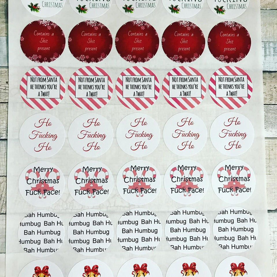 Rude Christmas stickers image 0