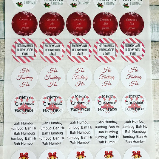 Rude Christmas stickers image 0
