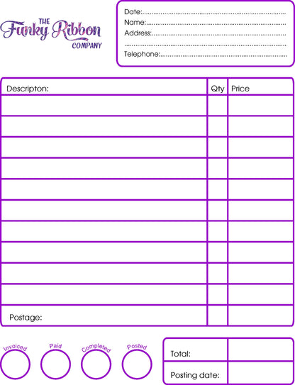 Personalised A5 order book image 1