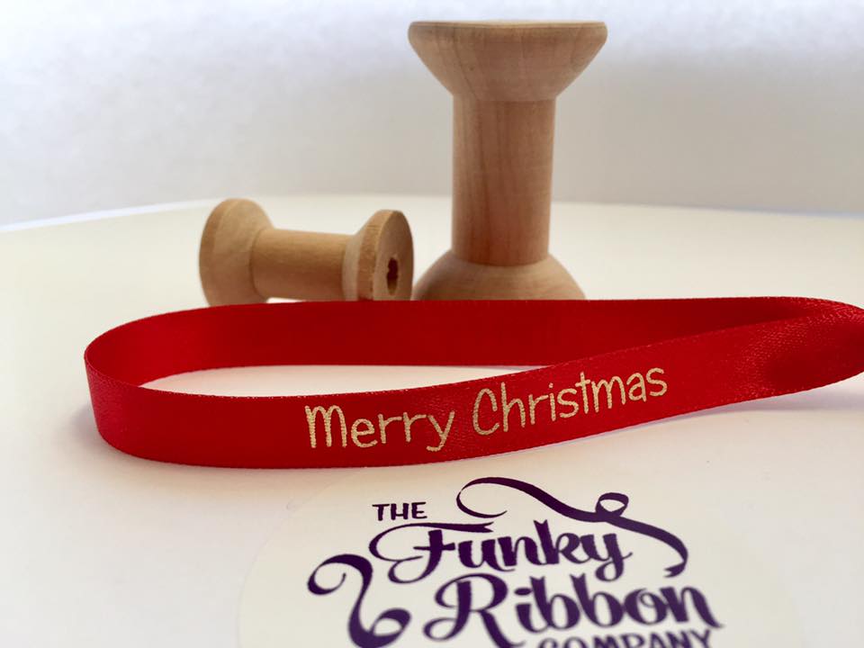 10mm satin ribbon - Personalised for baubles image 0