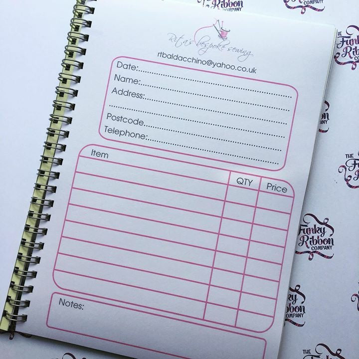 Personalised A5 order book image 0