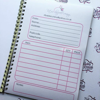 Personalised A5 order book image 0