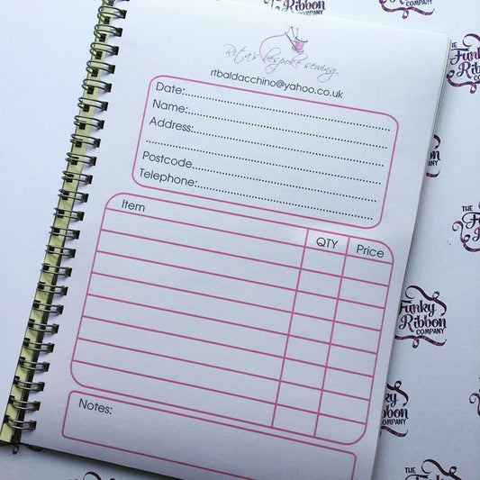 Personalised A5 order book image 0